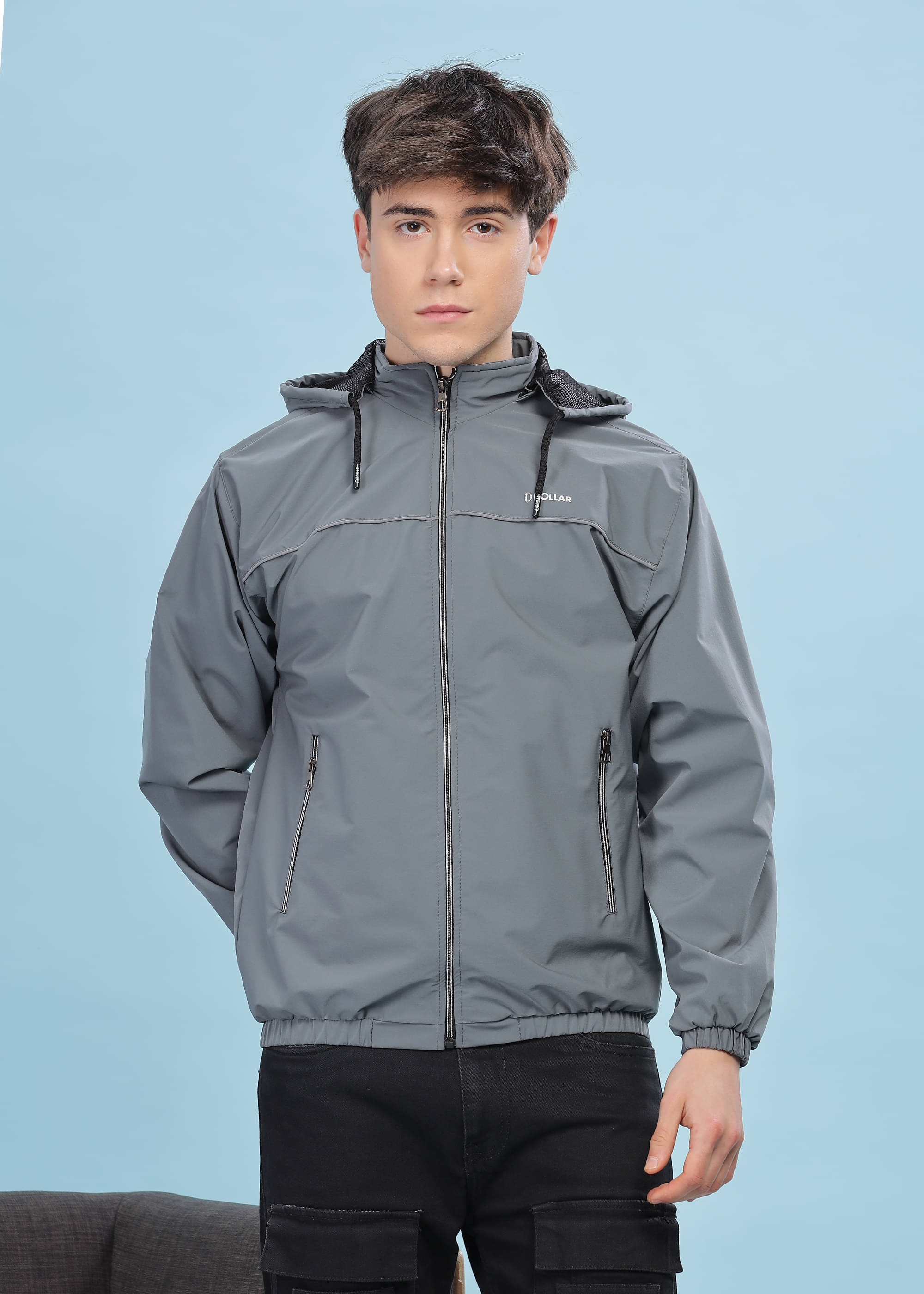 Dollar Polyester Blend Men's Casual Jacket - Grey ( Pack of 1 )     			Dollar Polyester Blend Men's Casual Jacket - Grey ( Pack of 1 )