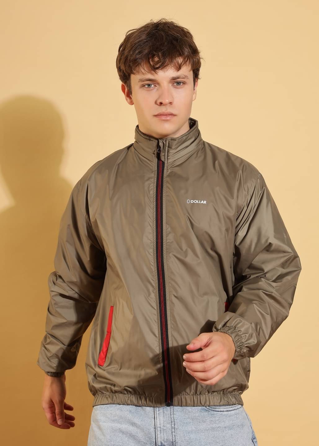 Dollar Polyester Blend Men's Casual Jacket - Olive ( Pack of 1 )     			Dollar Polyester Blend Men's Casual Jacket - Olive ( Pack of 1 )