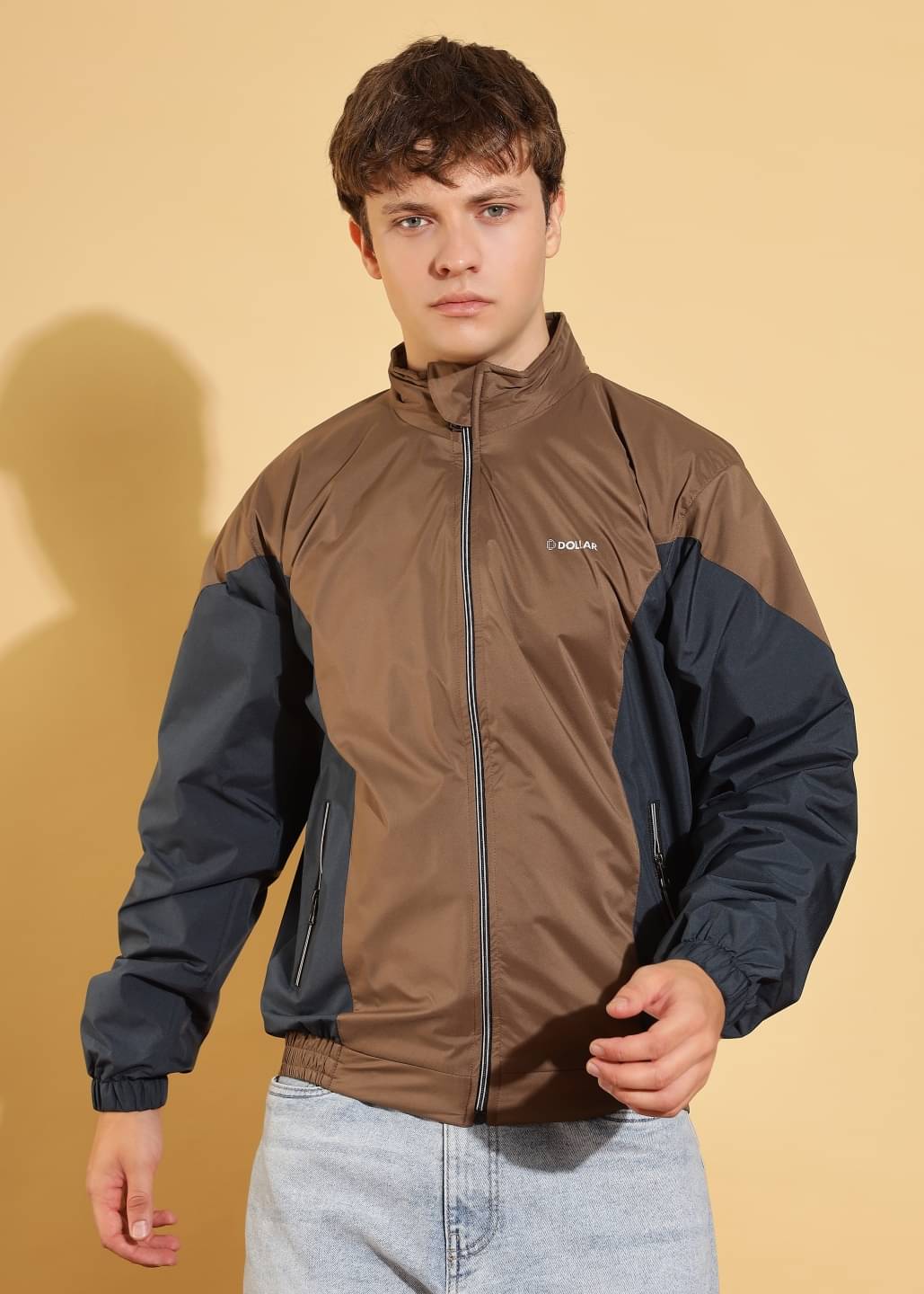 Dollar Polyester Blend Men's Casual Jacket - Khaki ( Pack of 1 )     			Dollar Polyester Blend Men's Casual Jacket - Khaki ( Pack of 1 )