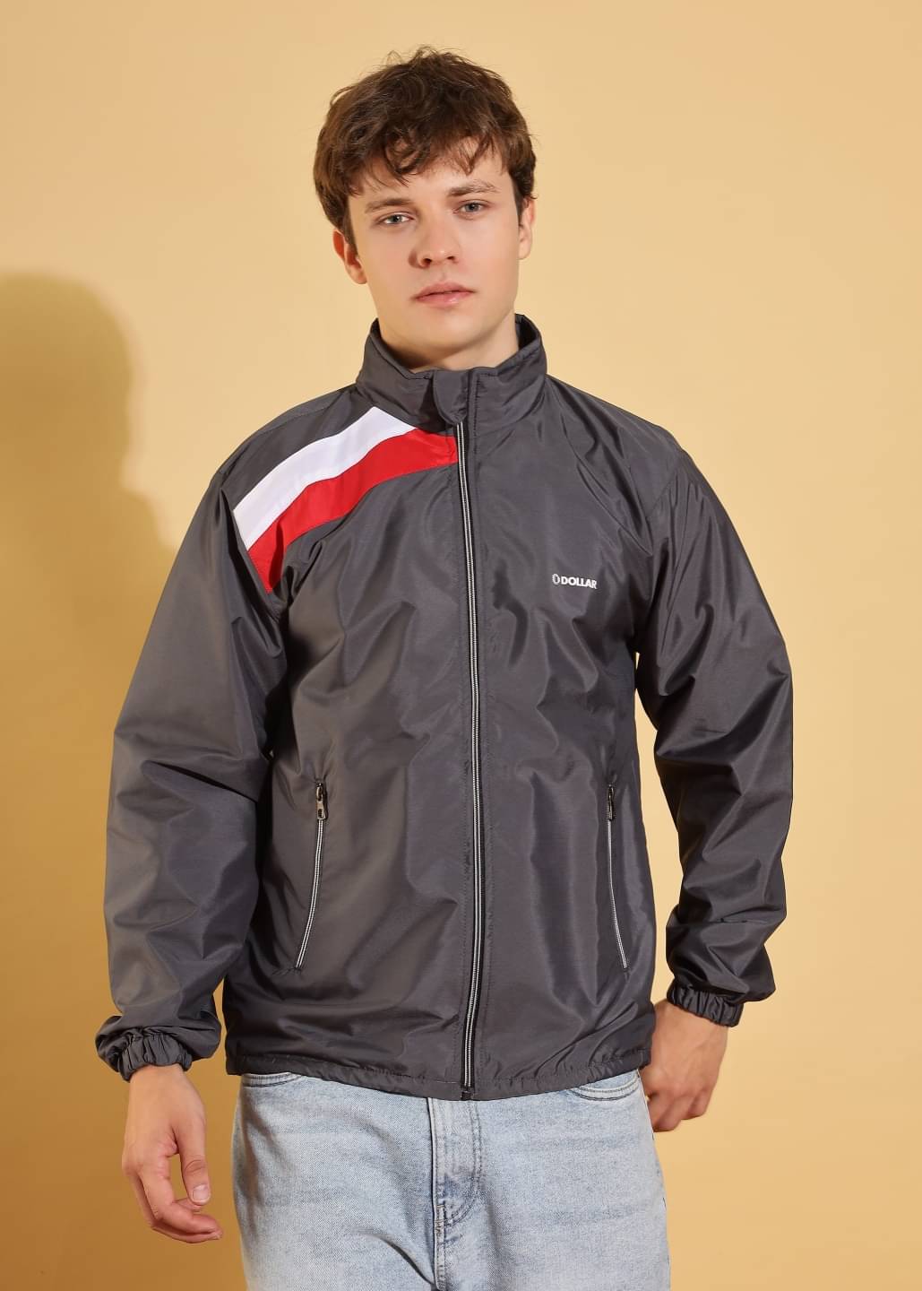 Dollar Polyester Blend Men's Casual Jacket - Grey ( Pack of 1 )     			Dollar Polyester Blend Men's Casual Jacket - Grey ( Pack of 1 )