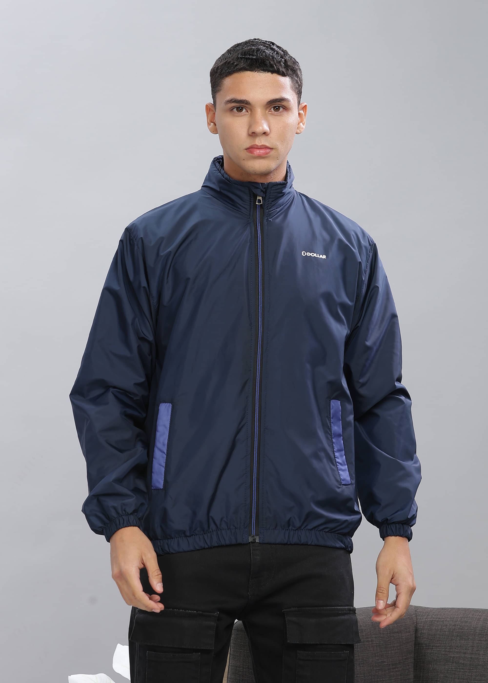 Dollar Polyester Blend Men's Casual Jacket - Navy ( Pack of 1 )     			Dollar Polyester Blend Men's Casual Jacket - Navy ( Pack of 1 )