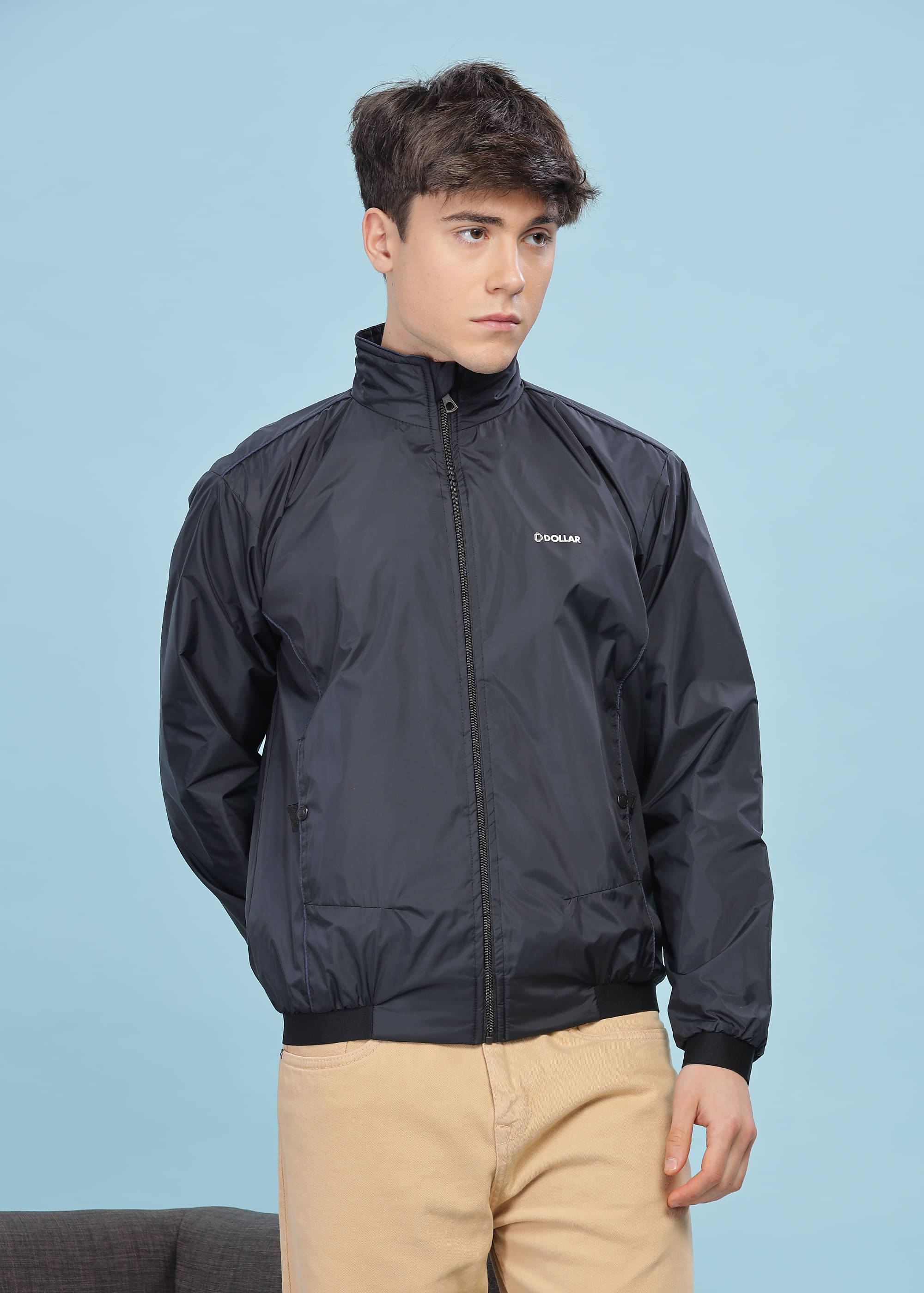 Dollar Polyester Blend Men's Casual Jacket - Black ( Pack of 1 )     			Dollar Polyester Blend Men's Casual Jacket - Black ( Pack of 1 )