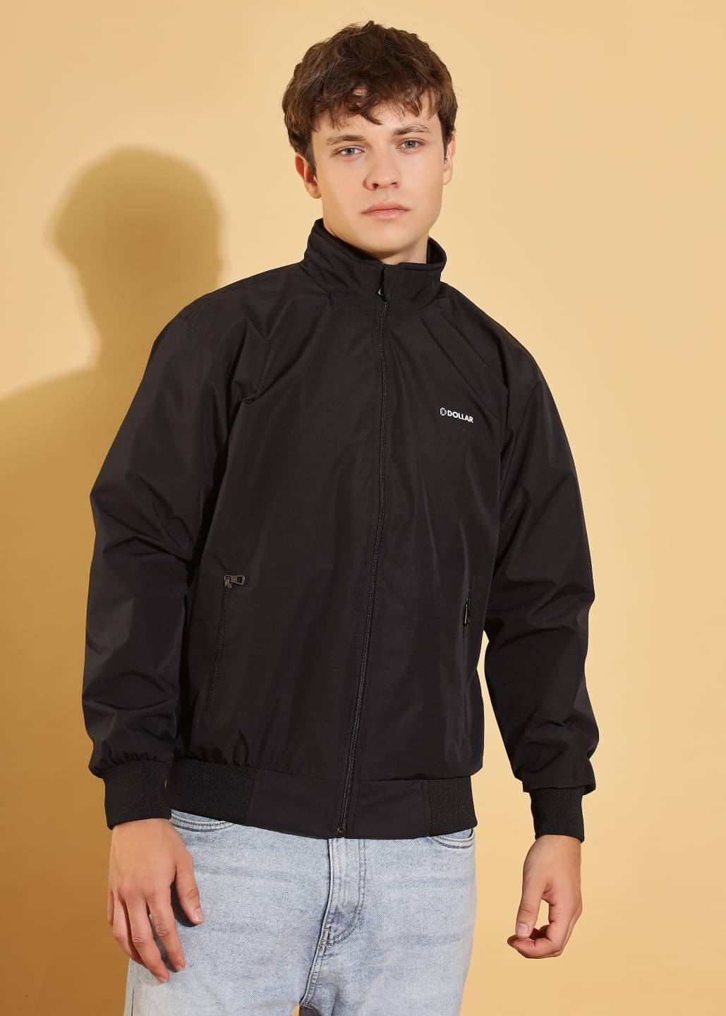 Dollar Polyester Blend Men's Casual Jacket - Black ( Pack of 1 )     			Dollar Polyester Blend Men's Casual Jacket - Black ( Pack of 1 )