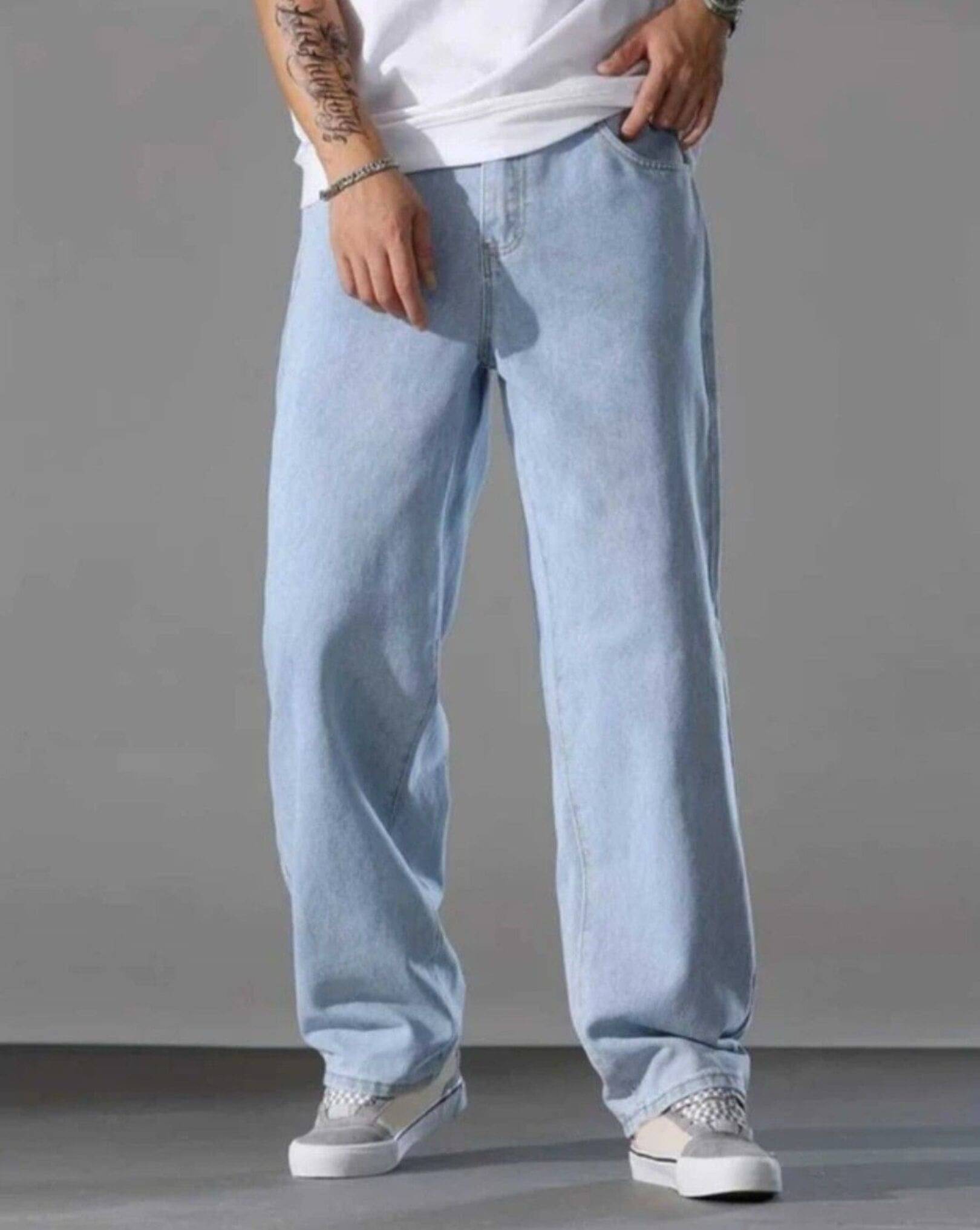     			FOXIEFIT Relaxed Washed Men's Jeans - Blue ( Pack of 1 )