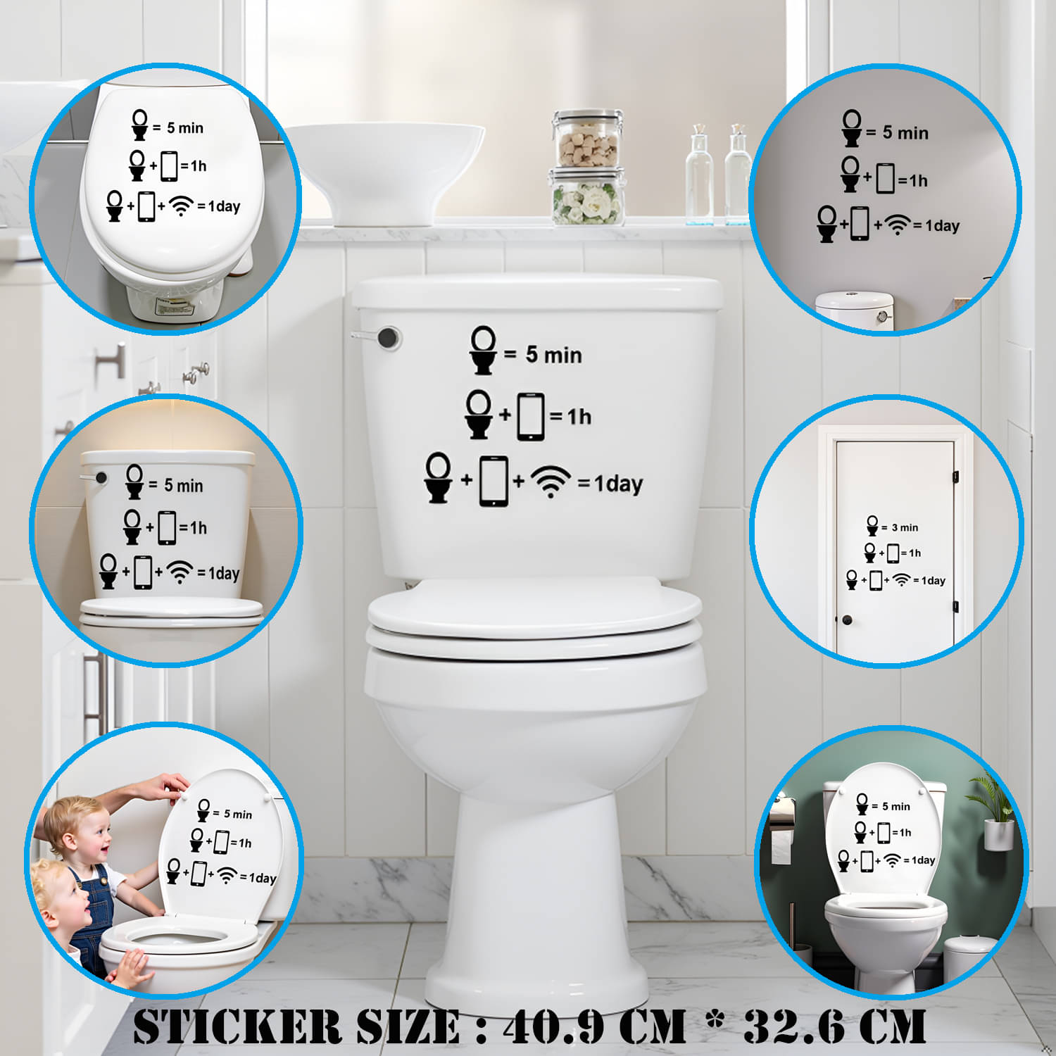     			Flenzy Wifi Mobile Phone Printing Toilet Sticker