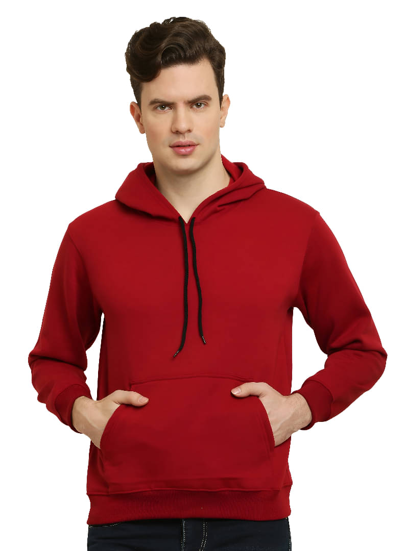 GARBFEB Fleece Hooded Men's Sweatshirt - Maroon ( Pack of 1 )     			GARBFEB Fleece Hooded Men's Sweatshirt - Maroon ( Pack of 1 )