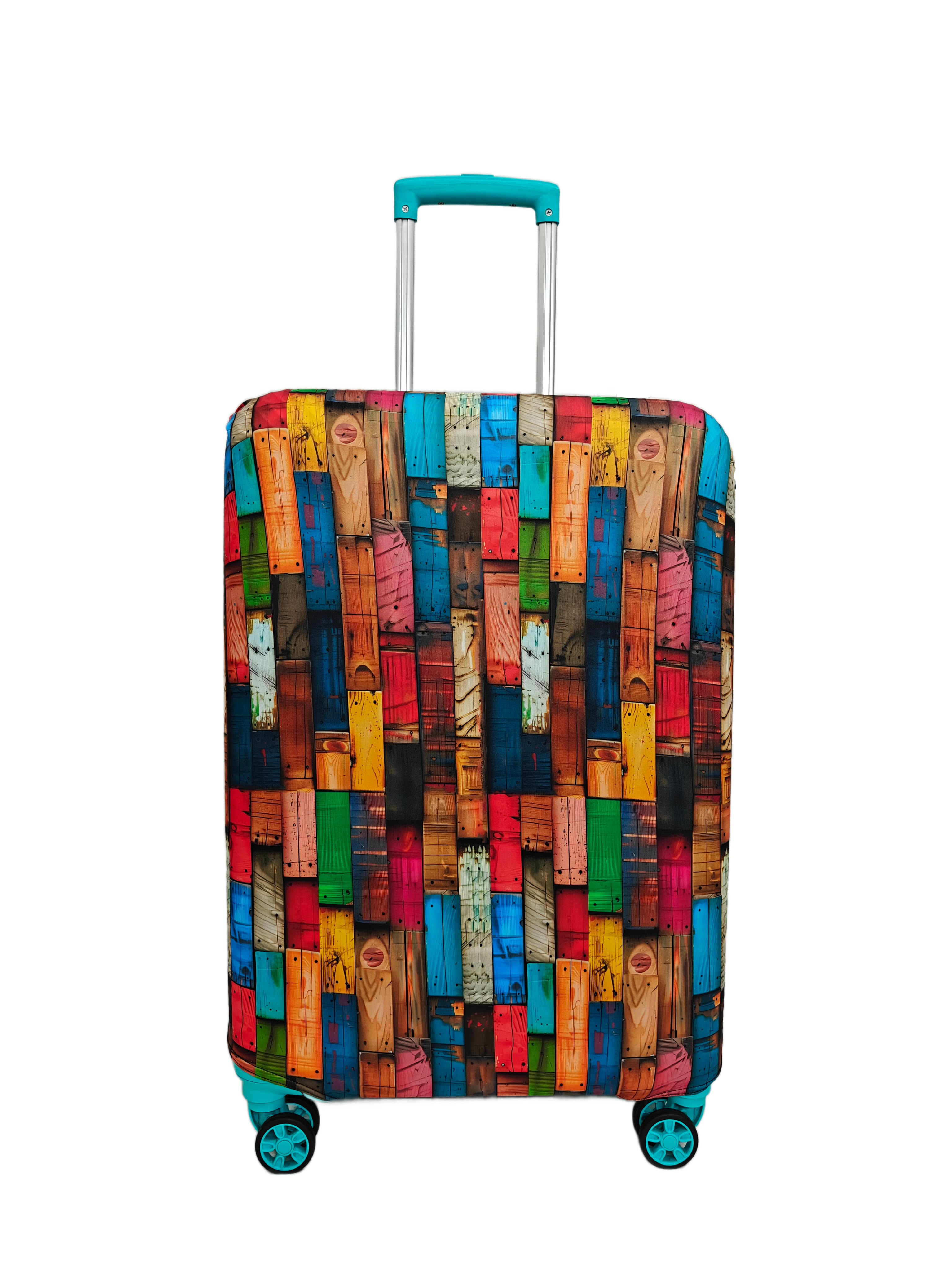 Generic NT Creation Multi Color S (Below 60cm) Check-in Colorful Wooden-1 Luggage Generic NT Creation Multi Color S (Below 60cm) Check-in Colorful Wooden-1 Luggage