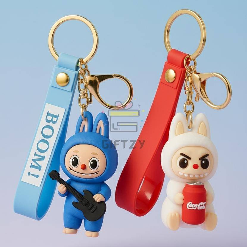 Giftzy Silicone Rubber Keychain ( Pack of 2 )     			Giftzy Silicone Rubber Keychain ( Pack of 2 )