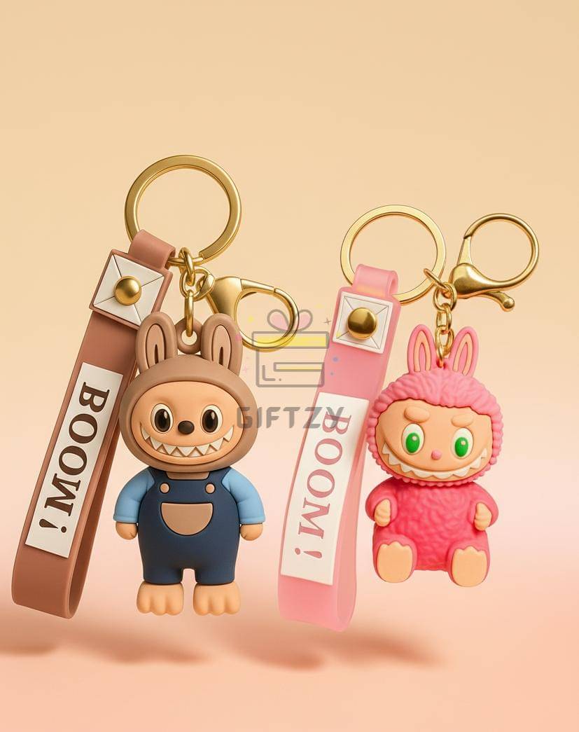 Giftzy Silicone Rubber Keychain ( Pack of 2 )     			Giftzy Silicone Rubber Keychain ( Pack of 2 )