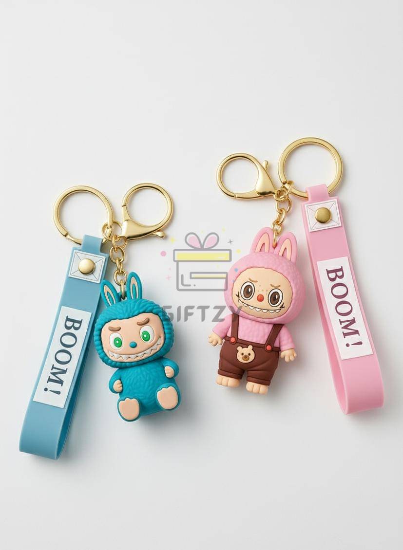 Giftzy Silicone Rubber Keychain ( Pack of 2 )     			Giftzy Silicone Rubber Keychain ( Pack of 2 )