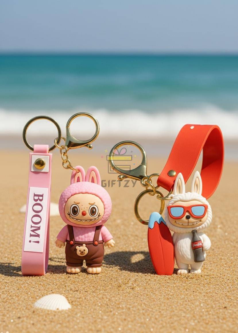 Giftzy Silicone Rubber Keychain ( Pack of 2 )     			Giftzy Silicone Rubber Keychain ( Pack of 2 )