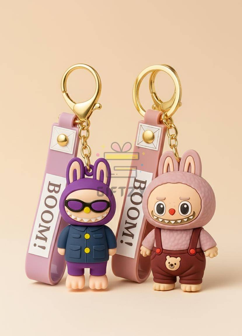 Giftzy Silicone Rubber Keychain ( Pack of 2 )     			Giftzy Silicone Rubber Keychain ( Pack of 2 )