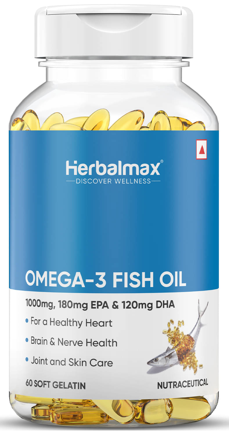     			Herbal max - Omega-3 Fatty Acids Capsule ( Pack of 1 )