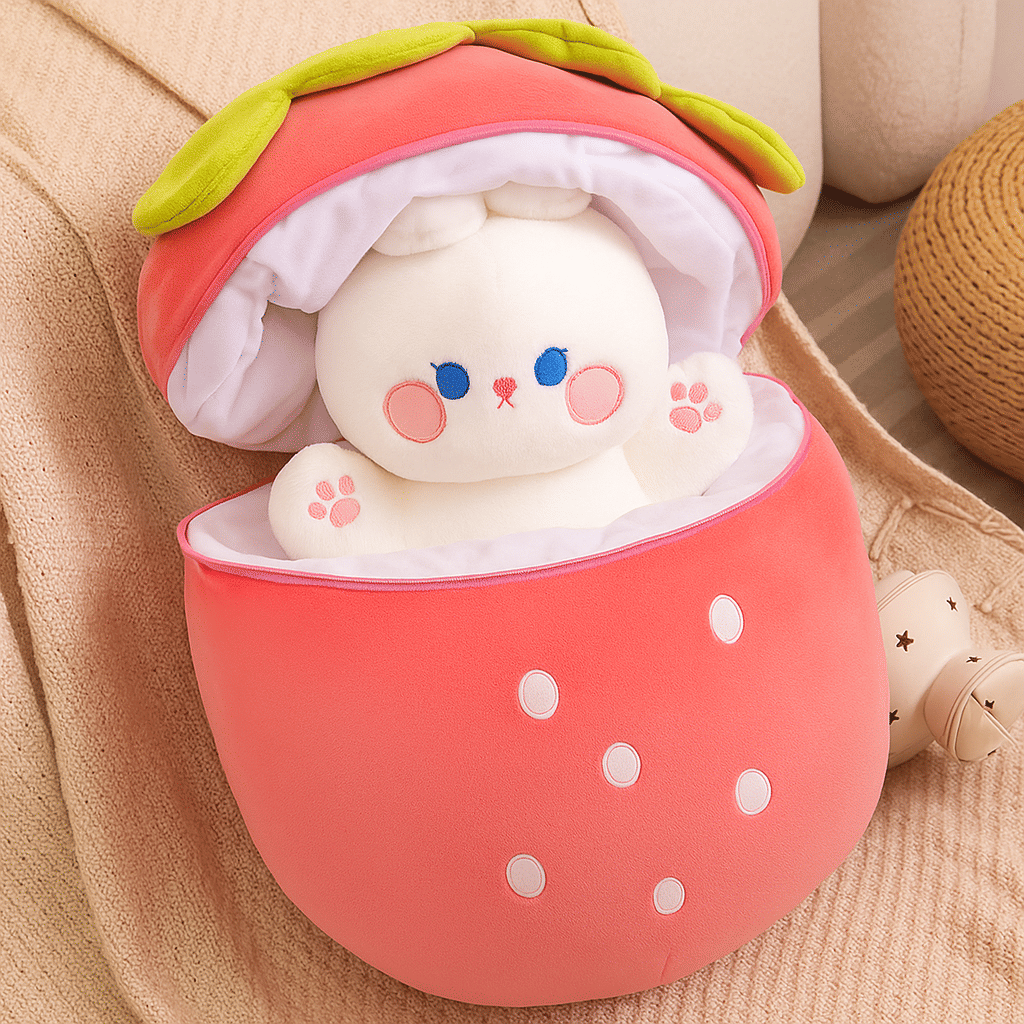     			Hidden Bunny In Fruit Soft and Stuffed Toys for Birthday Gift for Girls/Kids