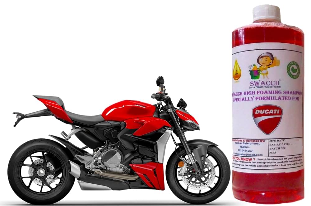 High Foaming Bike Shampoo Formulated For Ducati Streetfighter V2 I Thick Foam with Wax Coat I Non-Toxic Formula I Super Saver Pack I Premium Wax Formulation I Glossy & Shine I 1 Litre High Foaming Bike Shampoo Formulated For Ducati Streetfighter V2 I Thick Foam with Wax Coat I Non-Toxic Formula I Super Saver Pack I Premium Wax Formulation I Glossy & Shine I 1 Litre