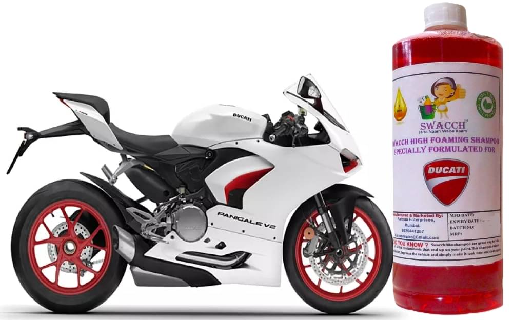High Foaming Bike Shampoo Formulated For Ducati Panigale V2 I Thick Foam with Wax Coat I Non-Toxic Formula I Super Saver Pack I Premium Wax Formulation I Glossy & Shine I 1 Litre High Foaming Bike Shampoo Formulated For Ducati Panigale V2 I Thick Foam with Wax Coat I Non-Toxic Formula I Super Saver Pack I Premium Wax Formulation I Glossy & Shine I 1 Litre