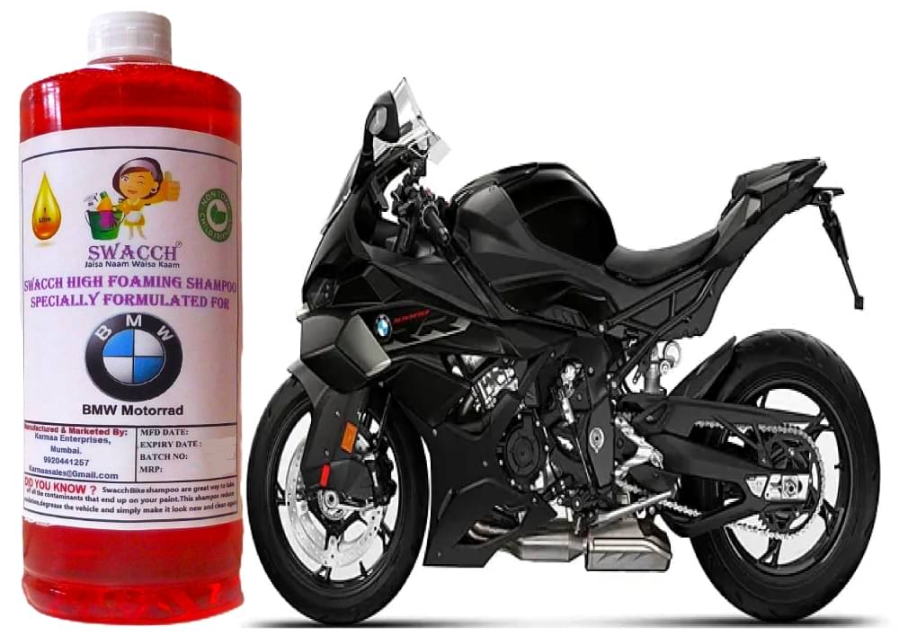     			High Foaming Bike Shampoo Formulated For BMW S1000RR I Thick Foam with Wax Coat I Non-Toxic Formula I Ph Balanced I Super Saver Pack I Premium Wax Formulation I Glossy & Shine I 1 Litre