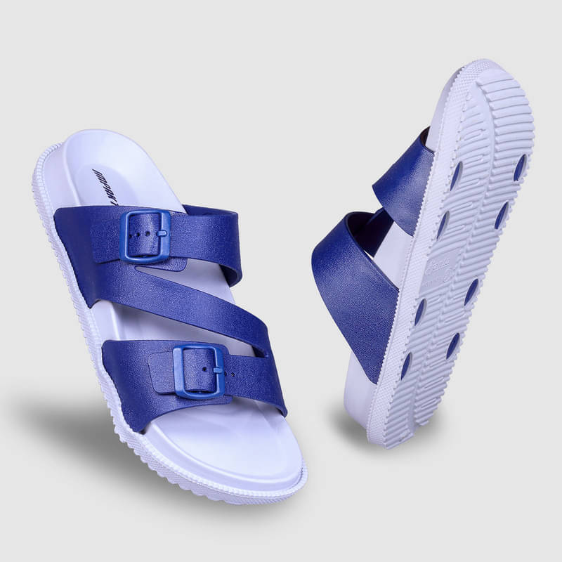     			Impakto Blue Men's Slide Flip Flop