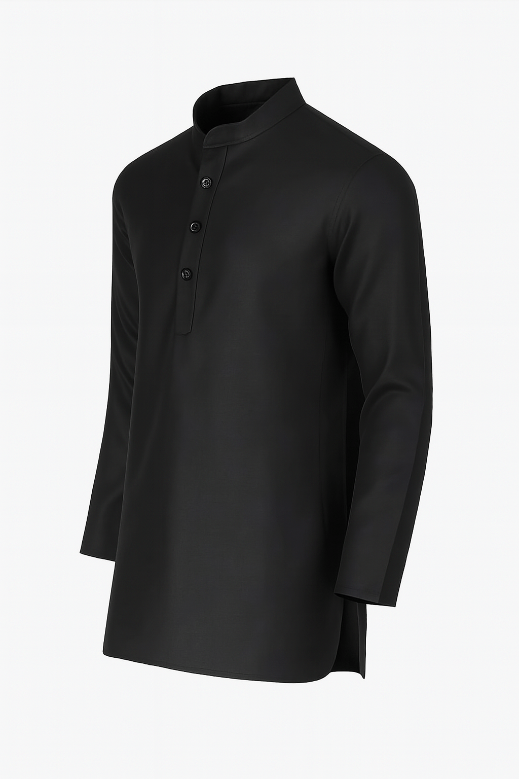 Indian Poshakh Black Blended Men's Regular Kurta ( Pack of 1 )     			Indian Poshakh Black Blended Men's Regular Kurta ( Pack of 1 )