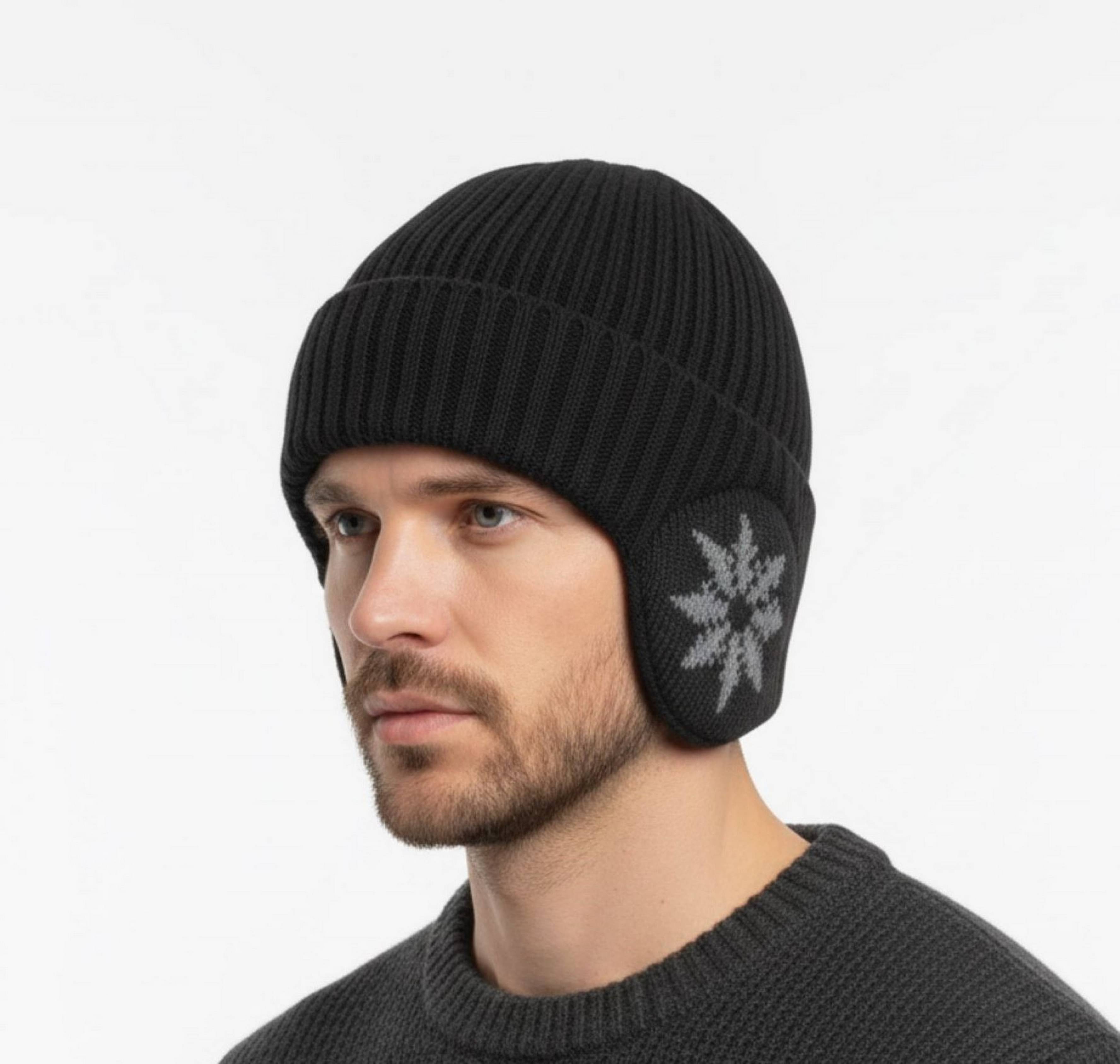     			Infispace Black Woollen Women's Hat ( Pack of 1 )