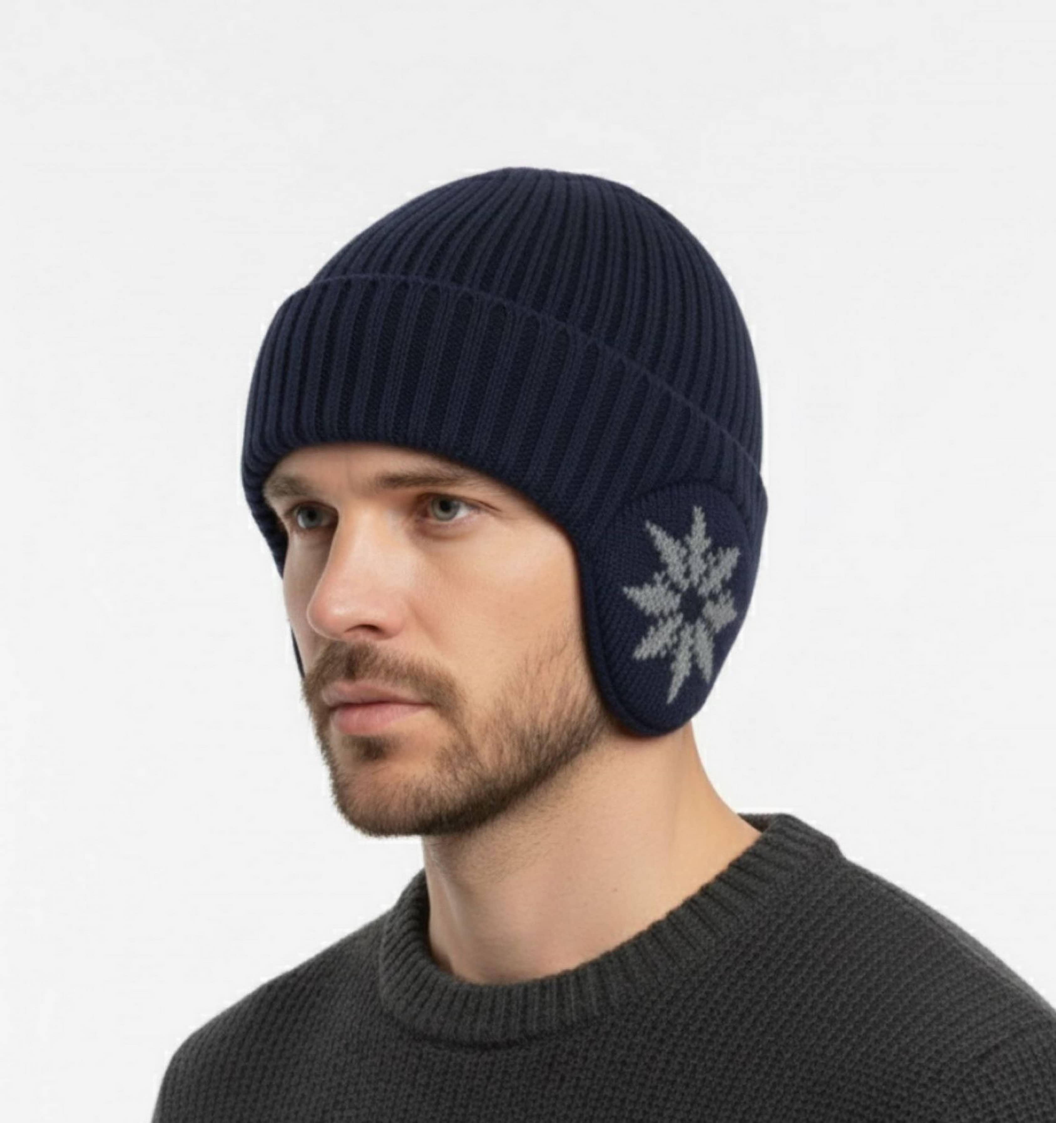Infispace Pack of 1 Woollen Men's Cap ( Blue )