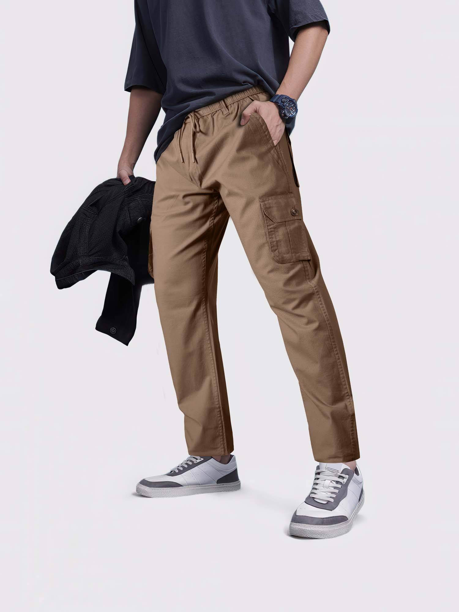     			JB JUST BLACK Relax Men's Cargos - Brown ( Pack of 1 )