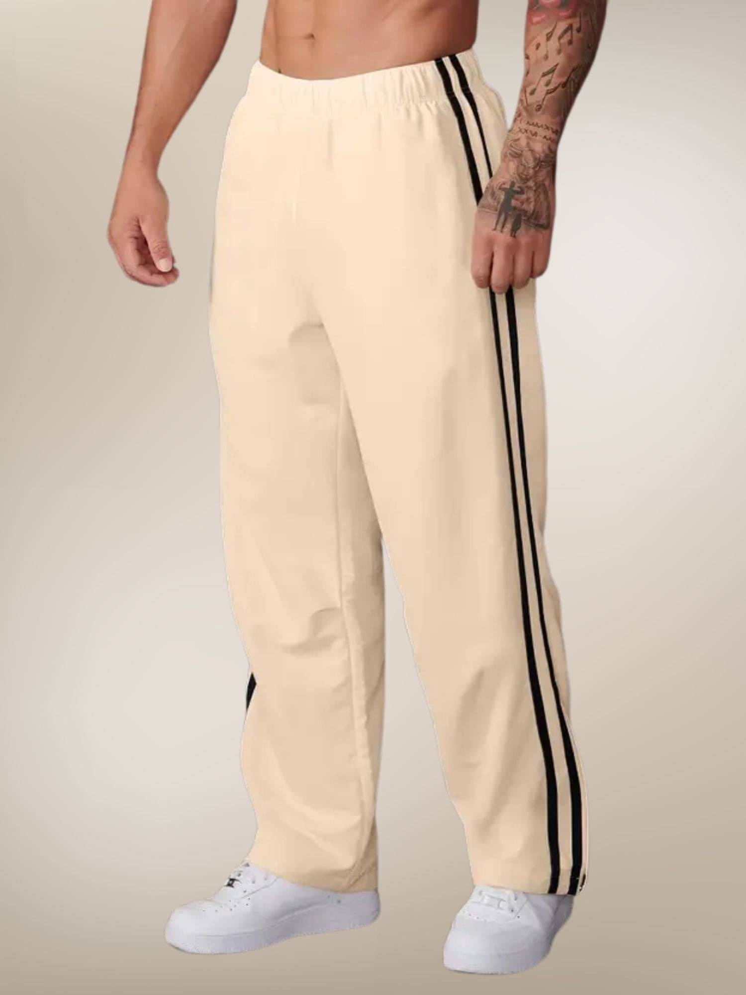 JUMP CUTS Beige Polyester Men's Trackpants ( Pack of 1 )     			JUMP CUTS Beige Polyester Men's Trackpants ( Pack of 1 )