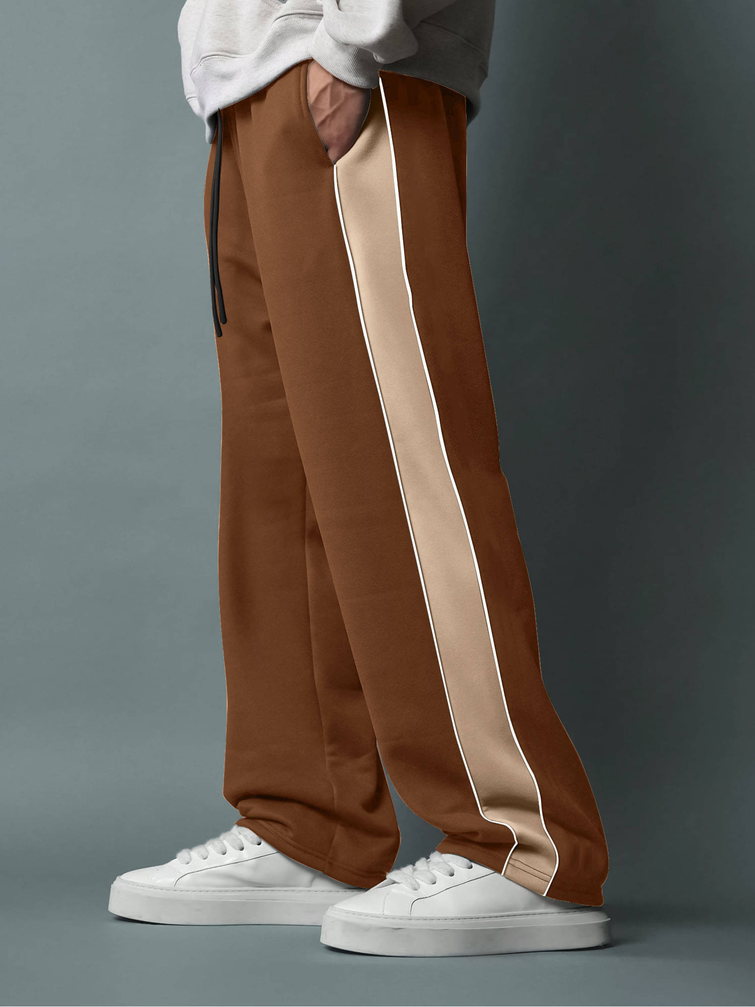     			JUMP CUTS Brown Polyester Men's Trackpants ( Pack of 1 )