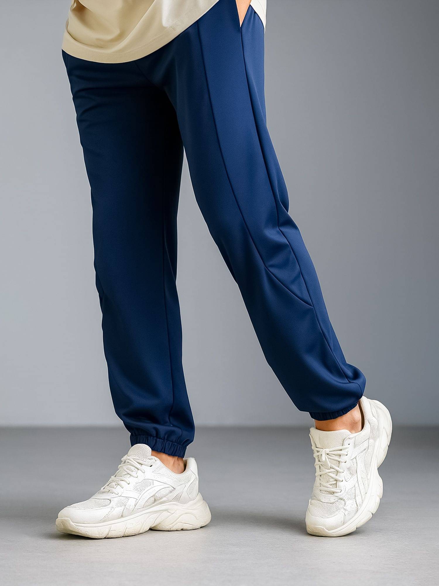     			JUMP CUTS Navy Blue Polyester Men's Trackpants ( Pack of 1 )