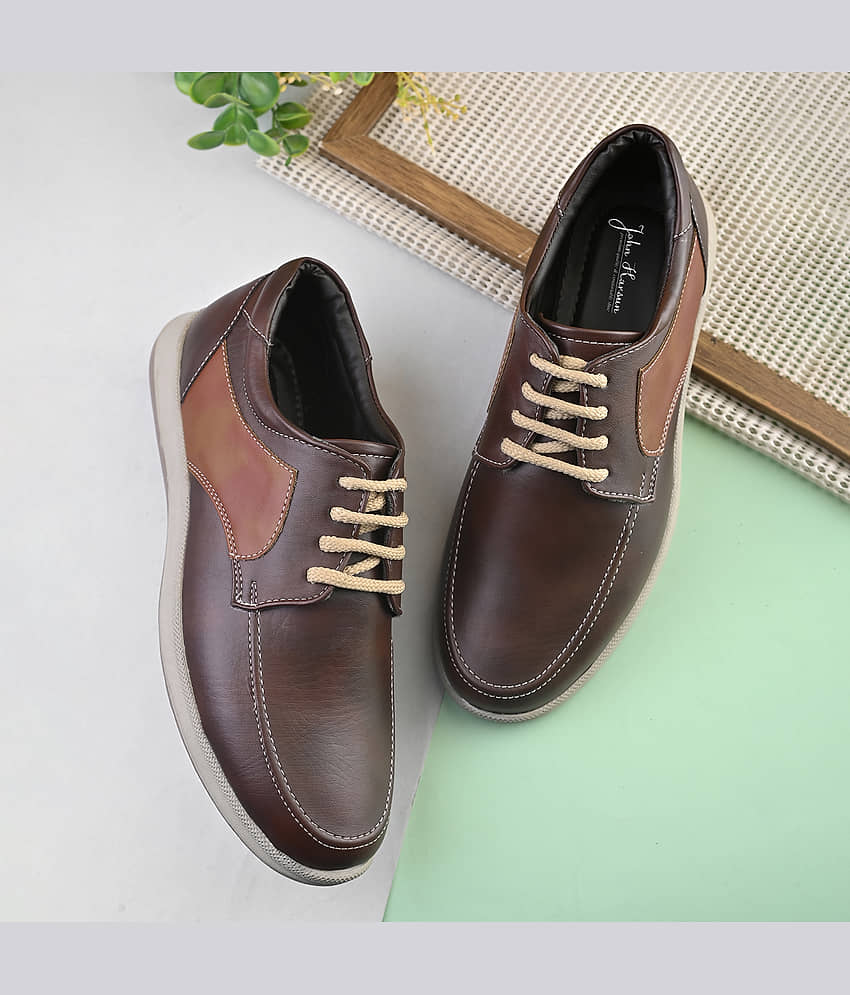 John Karsun 4204 Brown Men's Sneakers - Casual Shoes | Buy online on ZillyBuy