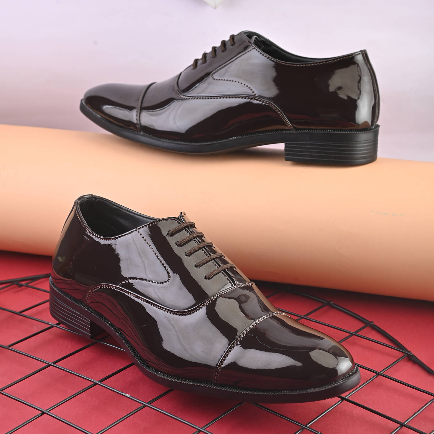 John Karsun Brown Men's Derby Formal Shoes     			John Karsun Brown Men's Derby Formal Shoes