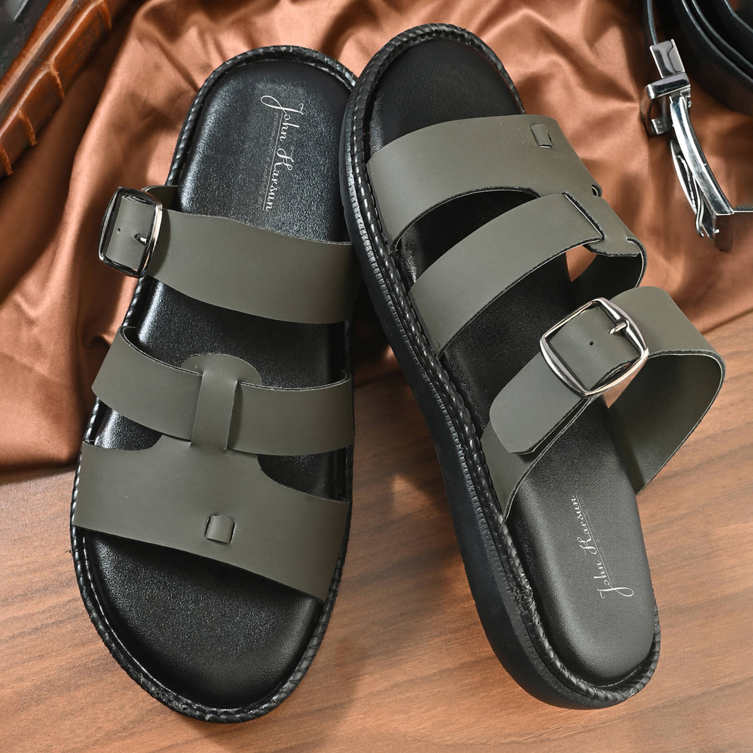 John Karsun - Olive Men's Sandals John Karsun - Olive Men's Sandals