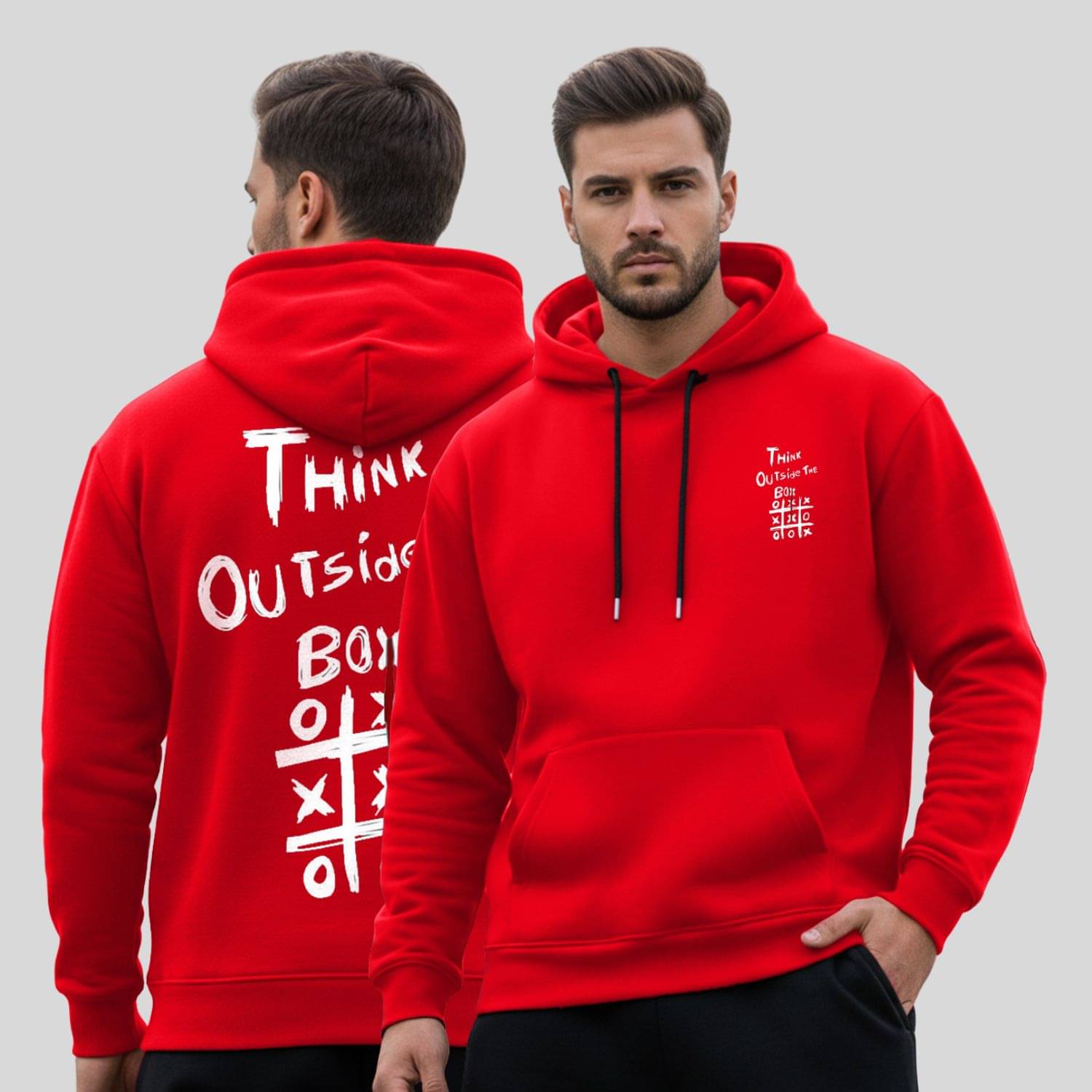 Kanhuzzz Fleece Hooded Men's Sweatshirt - Red ( Pack of 1 )     			Kanhuzzz Fleece Hooded Men's Sweatshirt - Red ( Pack of 1 )