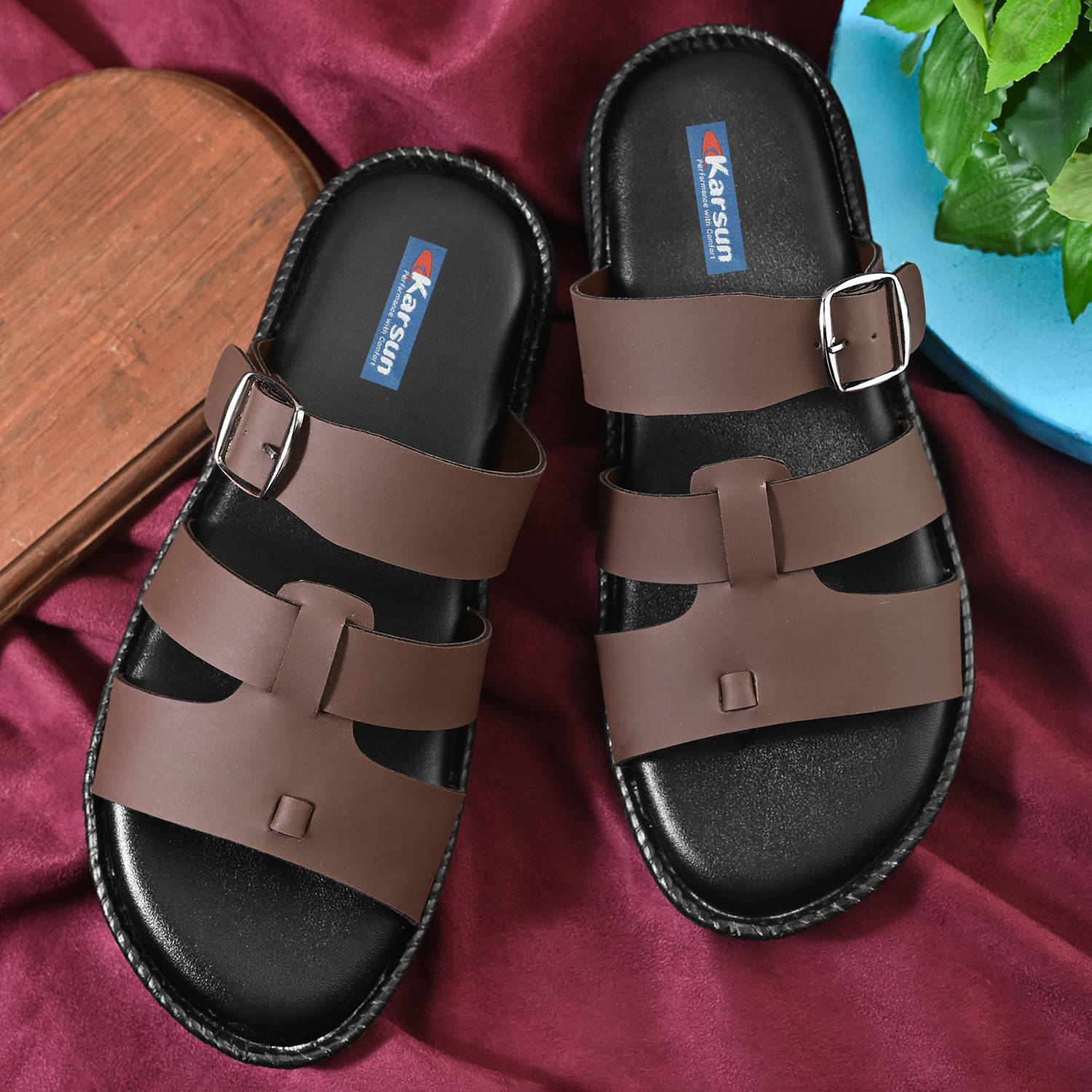 Karsun - Brown Men's Sandals Karsun - Brown Men's Sandals