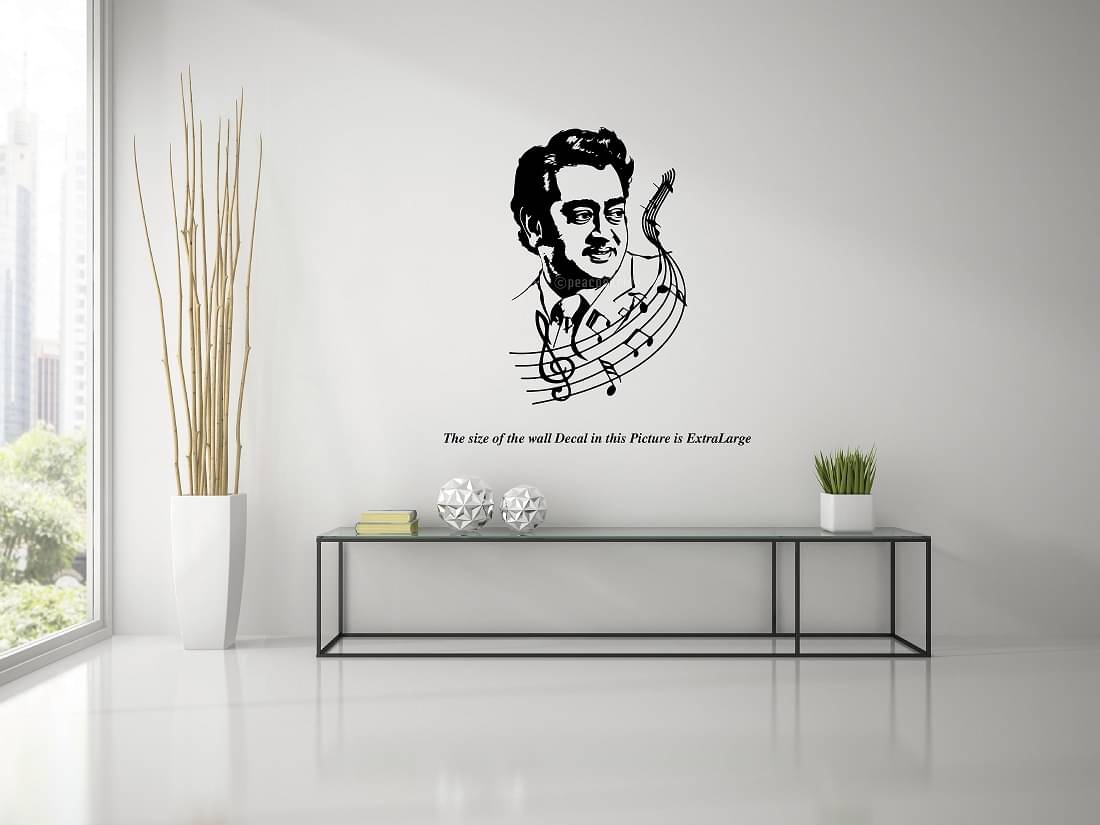     			PEACOCKRIDE Kishore Kumar I King of Playback Singing I Music Wall Stickers