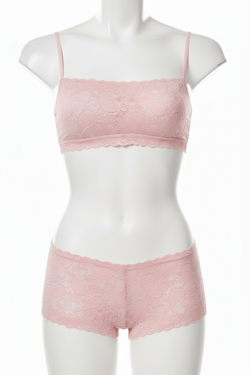 Kumar Enterprises Pack of 1 Net/Mesh Bra & Panty Set For Women ( Pink )     			Kumar Enterprises Pack of 1 Net/Mesh Bra & Panty Set For Women ( Pink )
