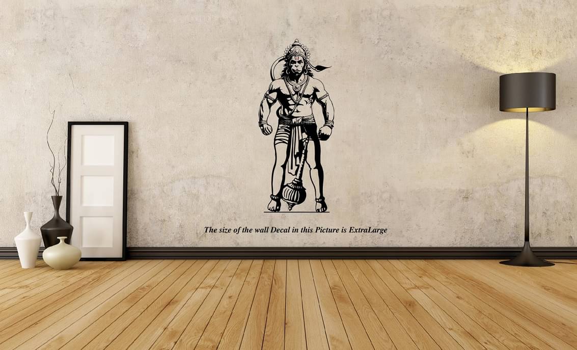     			PEACOCKRIDE Lord Hanuman I Anjaneya I Jai Bajrang Bali I Jai Shree Ram I Ram Sita I Ayodhya Wall Stickers
