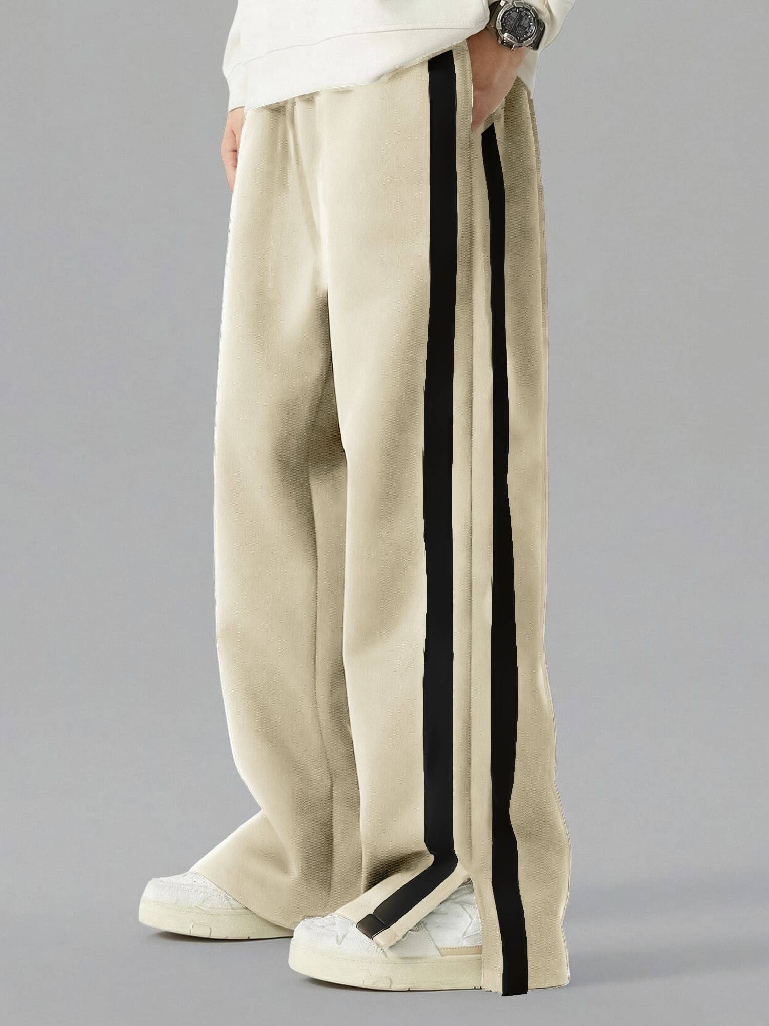 Maniac Beige Cotton Men's Joggers ( Pack of 1 )     			Maniac Beige Cotton Men's Joggers ( Pack of 1 )