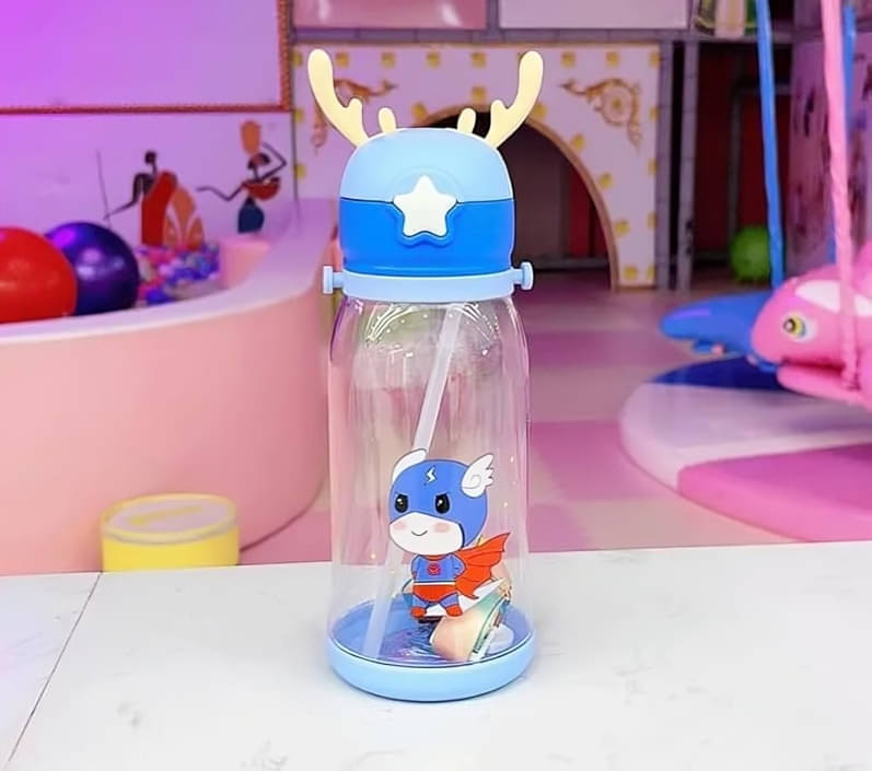 Multi Deal BPA Free Reusabl leak proof Deer Horn Design Water Bottle For Kids Multi Deal BPA Free Reusabl leak proof Deer Horn Design Water Bottle For Kids