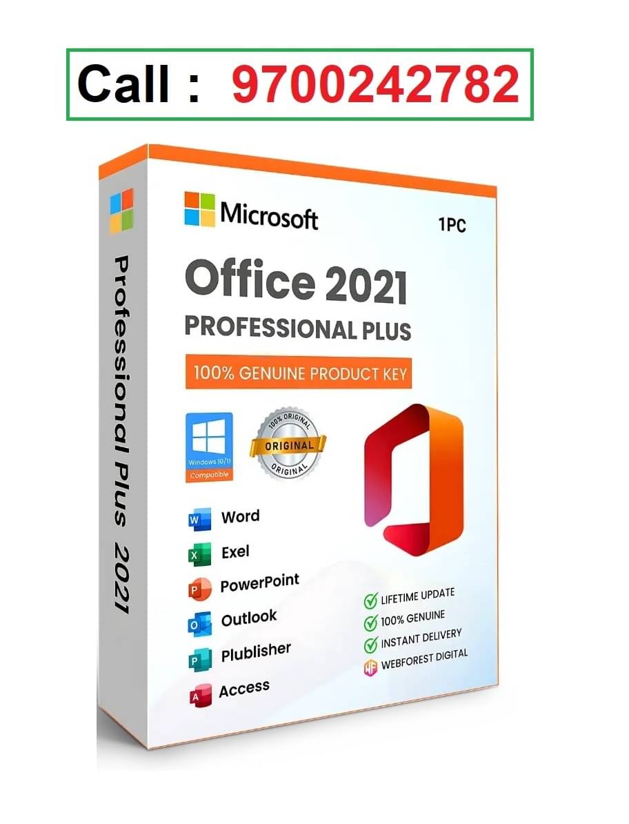 OFFICE PROFESSIONAL 2021 ( Instant E-Mail Delivery ) Genuine License Key & Lifetime Validity. Call: 9700242782 OFFICE PROFESSIONAL 2021 ( Instant E-Mail Delivery ) Genuine License Key & Lifetime Validity. Call: 9700242782
