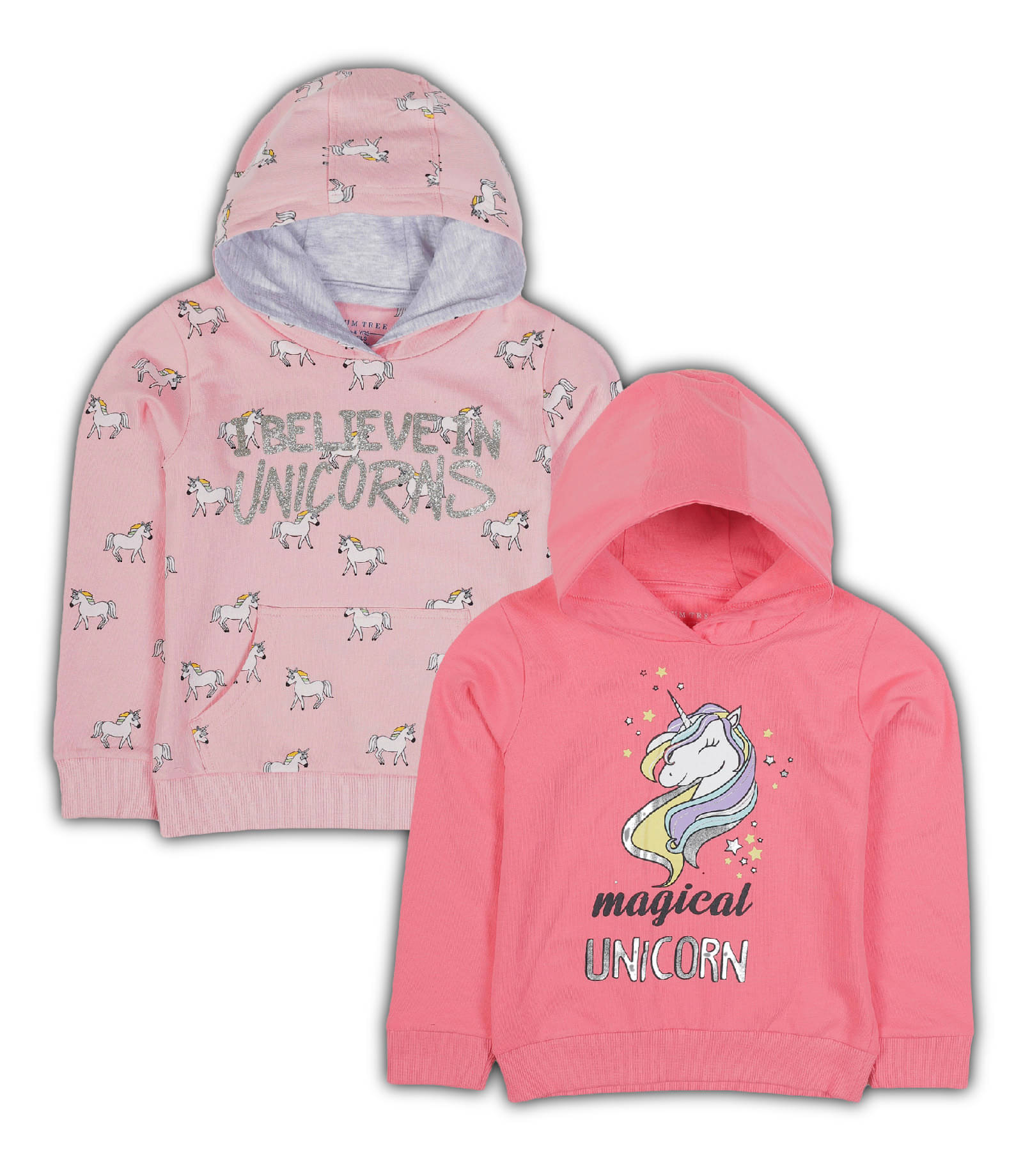     			PLUM TREE Pack of 2 Girls Cotton Sweatshirt ( Pink )
