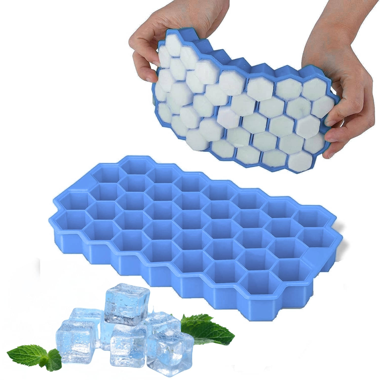 Premium Silicone Ice Cube Tray | Flexible Hexagon Shape Ice Maker Mold | Easy Release, BPA-Free, Reusable Ice Cube Maker for Home, Bar, Party & Kitchen Premium Silicone Ice Cube Tray | Flexible Hexagon Shape Ice Maker Mold | Easy Release, BPA-Free, Reusable Ice Cube Maker for Home, Bar, Party & Kitchen