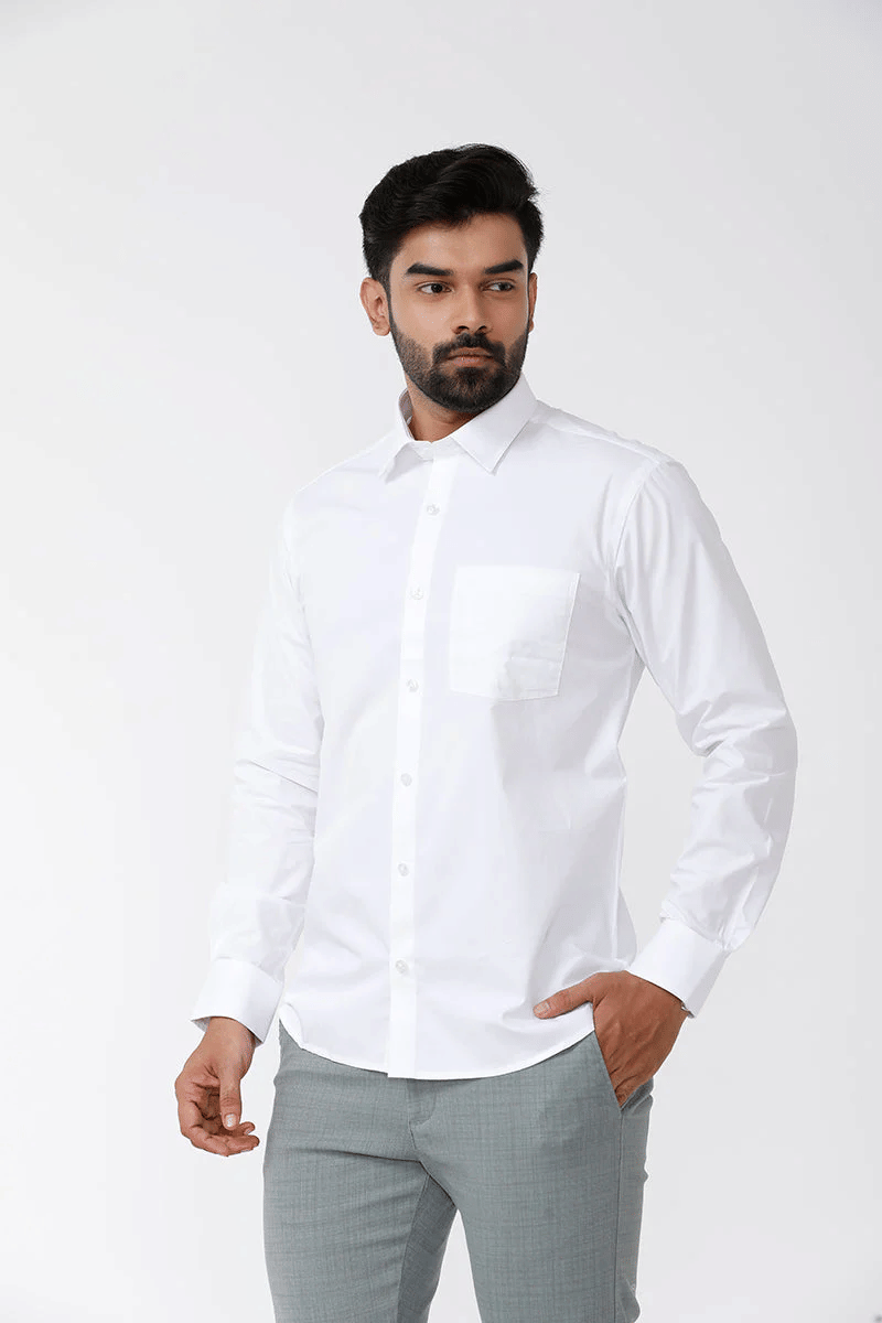 Radhe Fashion Brand Cotton Blend Regular Fit Full Sleeves Men's Formal Shirt - Off-White ( Pack of 2 ) Radhe Fashion Brand Cotton Blend Regular Fit Full Sleeves Men's Formal Shirt - Off-White ( Pack of 2 )