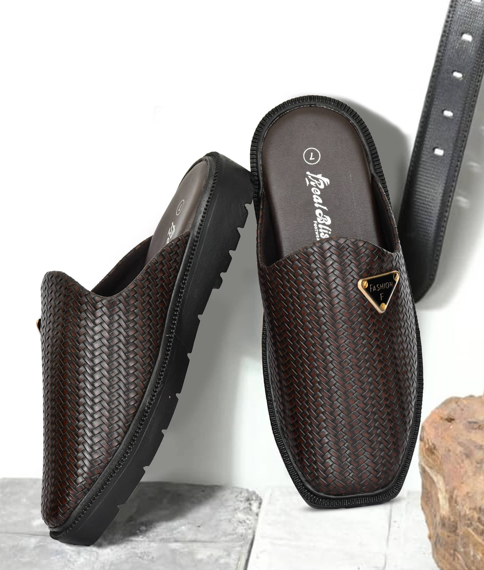     			Real Bliss - Brown Men's Sandals