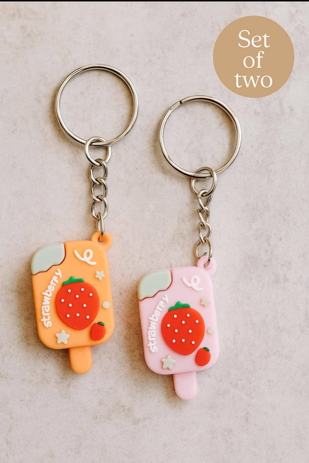 Rings N Things Multicolour Plastic Keychain - Pack of 2 Rings N Things Multicolour Plastic Keychain - Pack of 2
