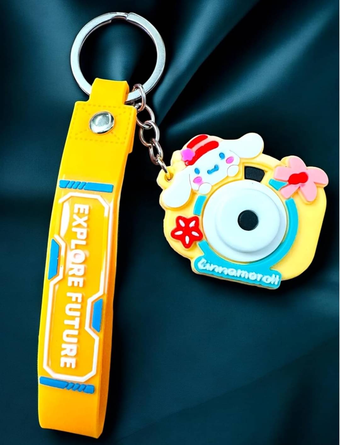 Rings N Things Multicolour Plastic Keychain - Pack of 1 Rings N Things Multicolour Plastic Keychain - Pack of 1