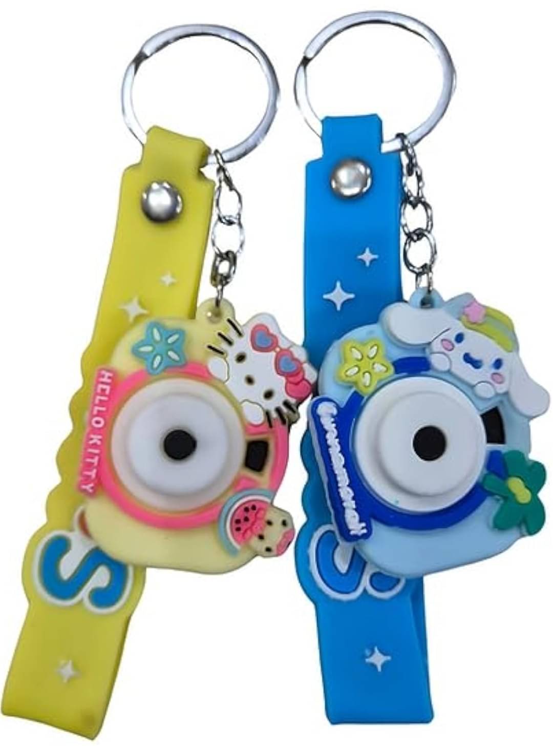 Rings N Things Multicolour Plastic Keychain - Pack of 2 Rings N Things Multicolour Plastic Keychain - Pack of 2