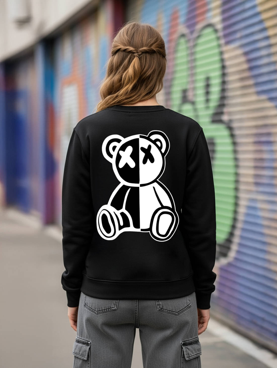     			SCOTT FINCHER Women Fleece Round Neck Sweatshirt For Light Winters ( Black )