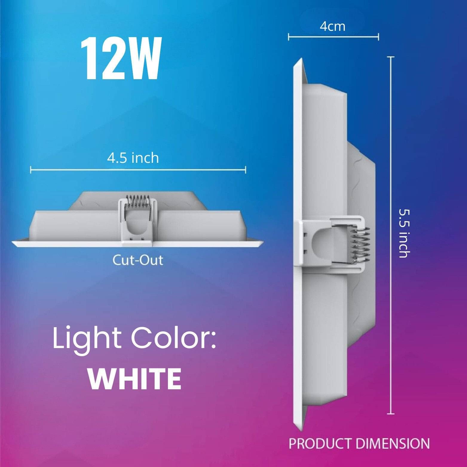     			SPARKWORLD Plastic White Ceiling Lights - Pack of 1