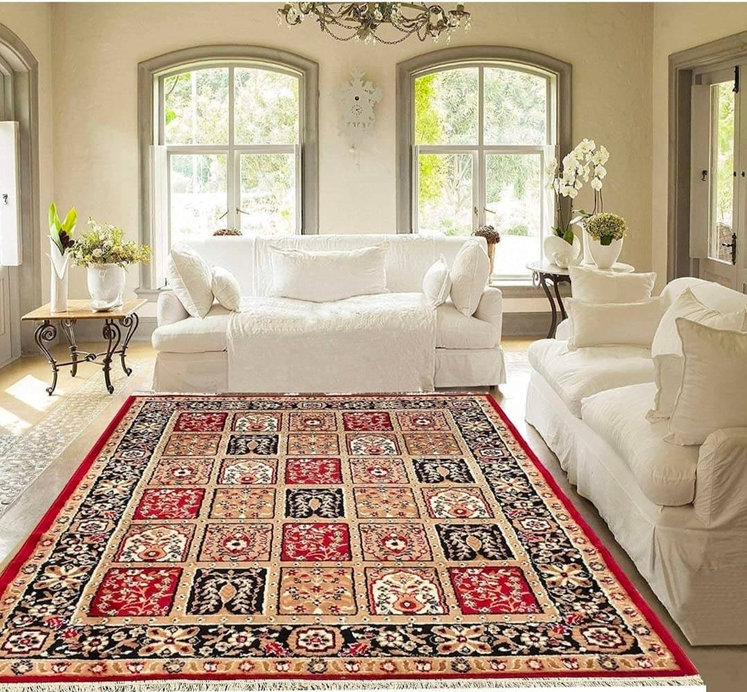     			Sana Carpet Lavender Silk Carpet Floral 5x7 Ft